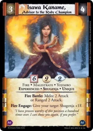 Isawa Kaname, Advisor to the Ruby Champion XP