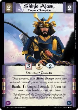 Shinjo Ajasu, Topaz Champion