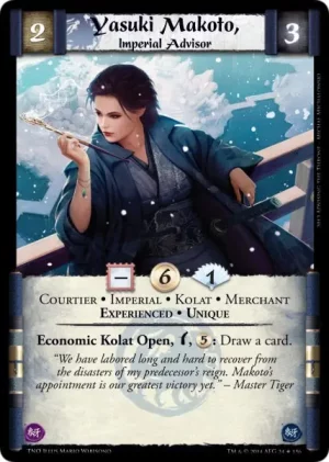 Yasuki Makoto, Imperial Advisor XP