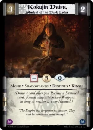 Kokujin Dairu, Student of the Dark Lotus