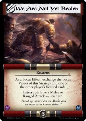 We Are Not Yet Beaten