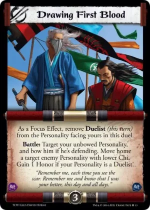 Drawing First Blood (CF13)