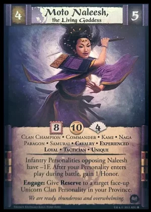 Moto Naleesh, the Living Goddess XP