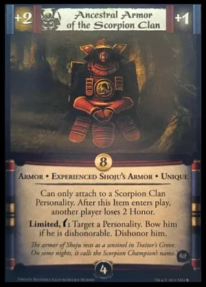 Ancestral Armor of the Scorpion Clan XP