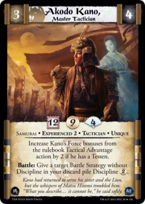 Akodo Kano, Master Tactician XP2