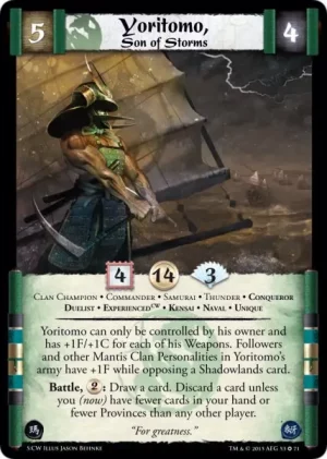 Yoritomo, Son of Storms XP-CW