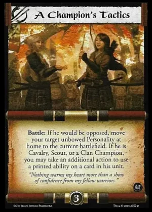 A Champion’s Tactics