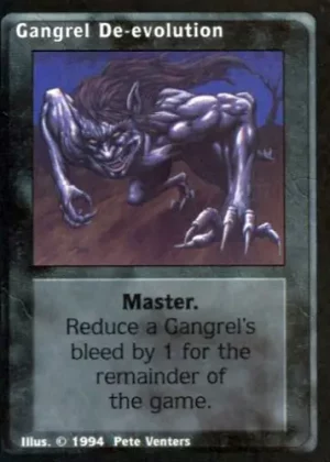 Gangrel De-evolution [Gangrel Atavism]