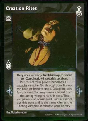 Creation Rites ***added "You may move a blood..."