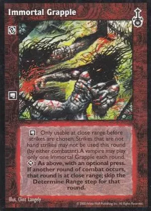 Immortal Grapple ***may not BE used