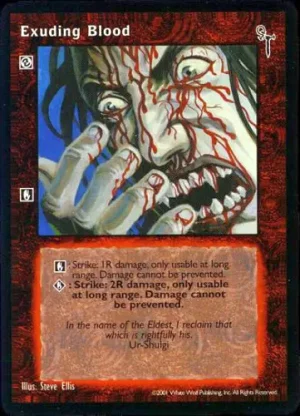 Exuding Blood