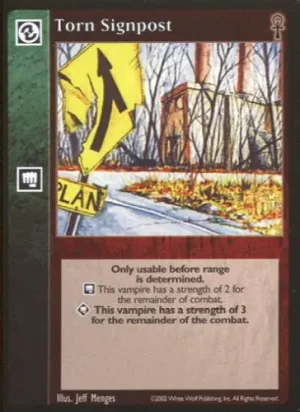 Torn Signpost
