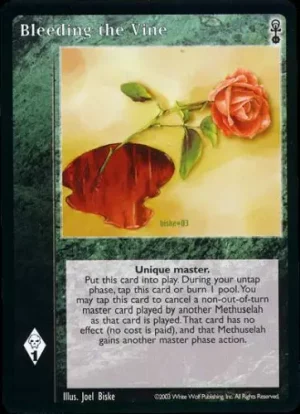 Bleeding the Vine