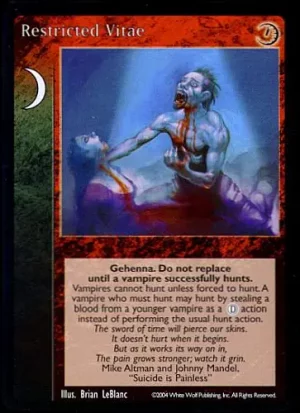 Restricted Vitae