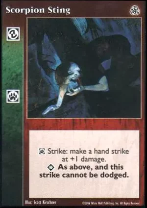 Scorpion Sting ***no DRAFT text