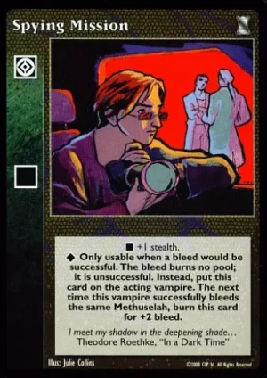 Spying Mission ***NO DRAFT TEXT