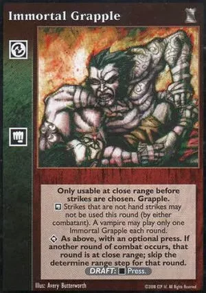 Immortal Grapple ***WITH DRAFT TEXT