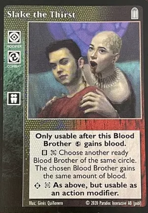 Slake the Thirst (2020, Ginés Quiñonero art)