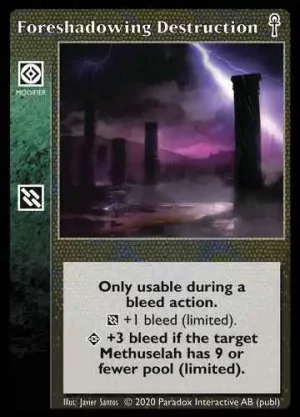 Foreshadowing Destruction