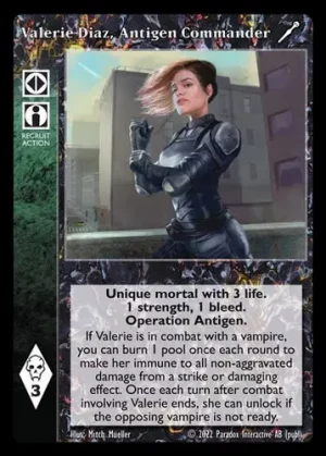 Valerie Diaz, Antigen Commander