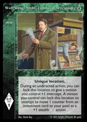 Wall Street Night, Financial Newspaper