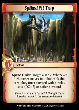 Spiked Pit Trap