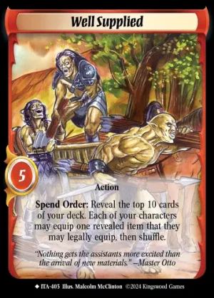 Well Supplied ***EXTENDED ART