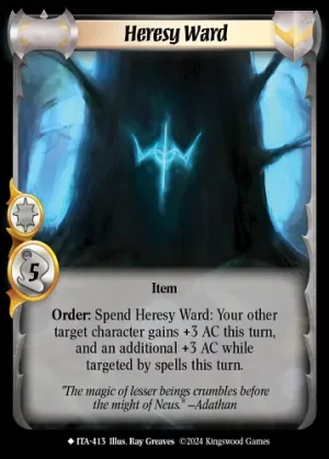 Heresy Ward ***EXTENDED ART