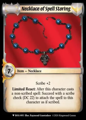 Necklace of Spell Storing